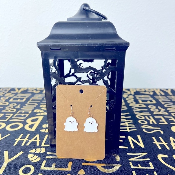 Halloween Earrings - Ghost - Picture 1 of 3